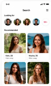 Instadate app private 18+ chat conversation