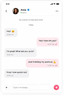 Instadate app showing adults matched near your location